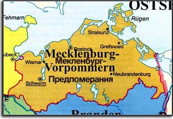 Карта Померании
