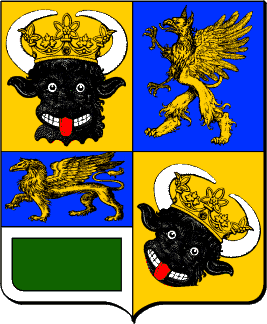 Вообще-то это общий герб северных провинций Германии, но в данном случае это герб сети трактиров Хвост Дракона:)))